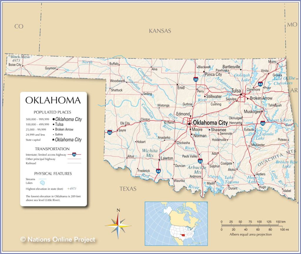MAp of Oklahoma